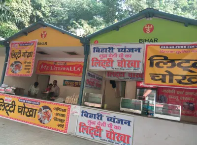 Litti chokha stall in Bihar